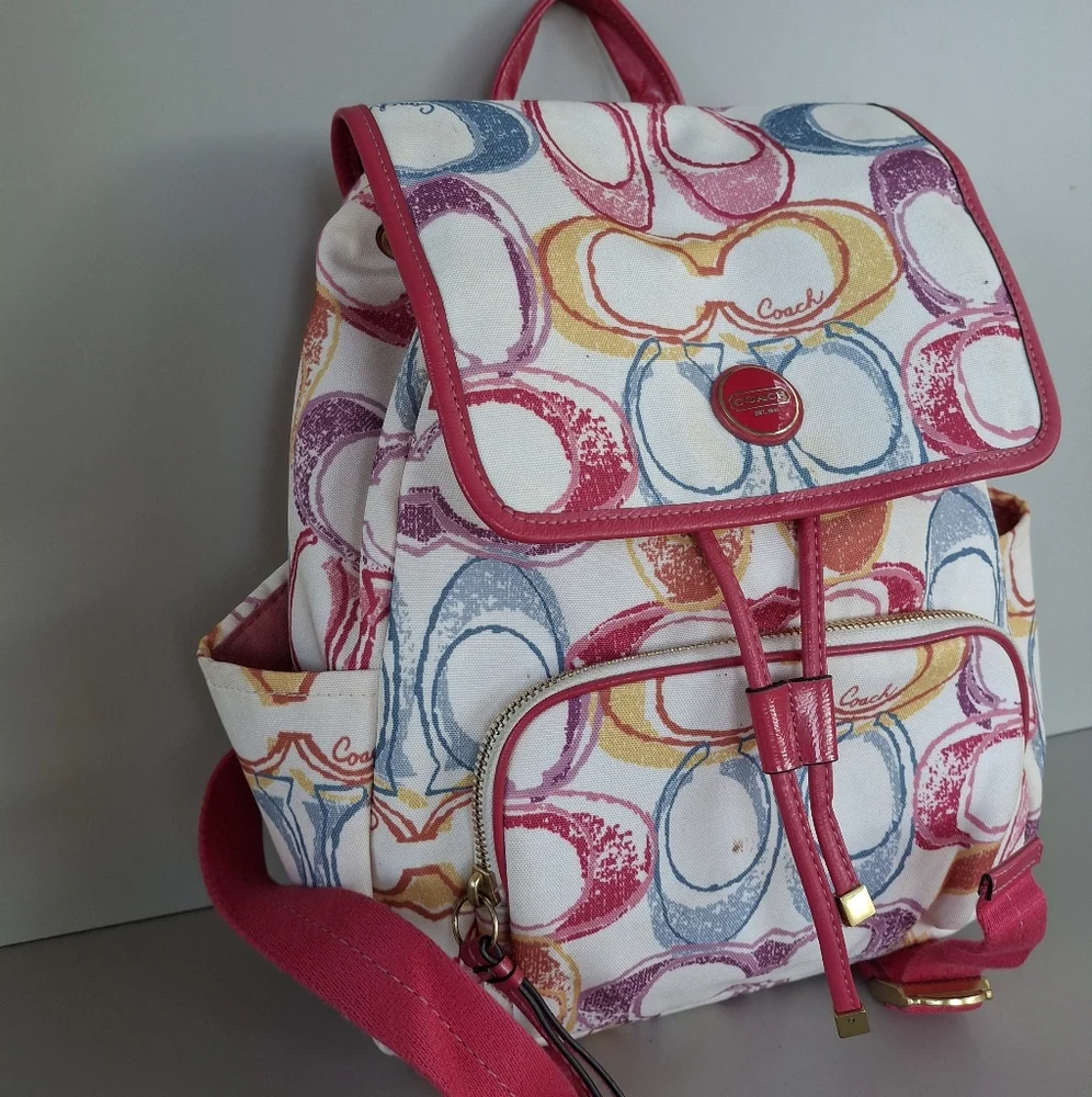 Coach Multicolor Backpack - Picture 4 of 15